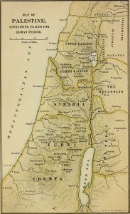 Map of Israel between the new testament and old testament